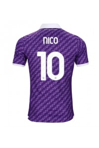 Fiorentina Nicolas Gonzalez #10 Jalkapallovaatteet Kotipaita 2023-24 Lyhythihainen